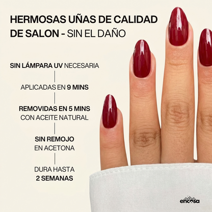 En Casa Nails 2x1 | Uñas en Gel - 20 unidades x PACK | UV - FREE
