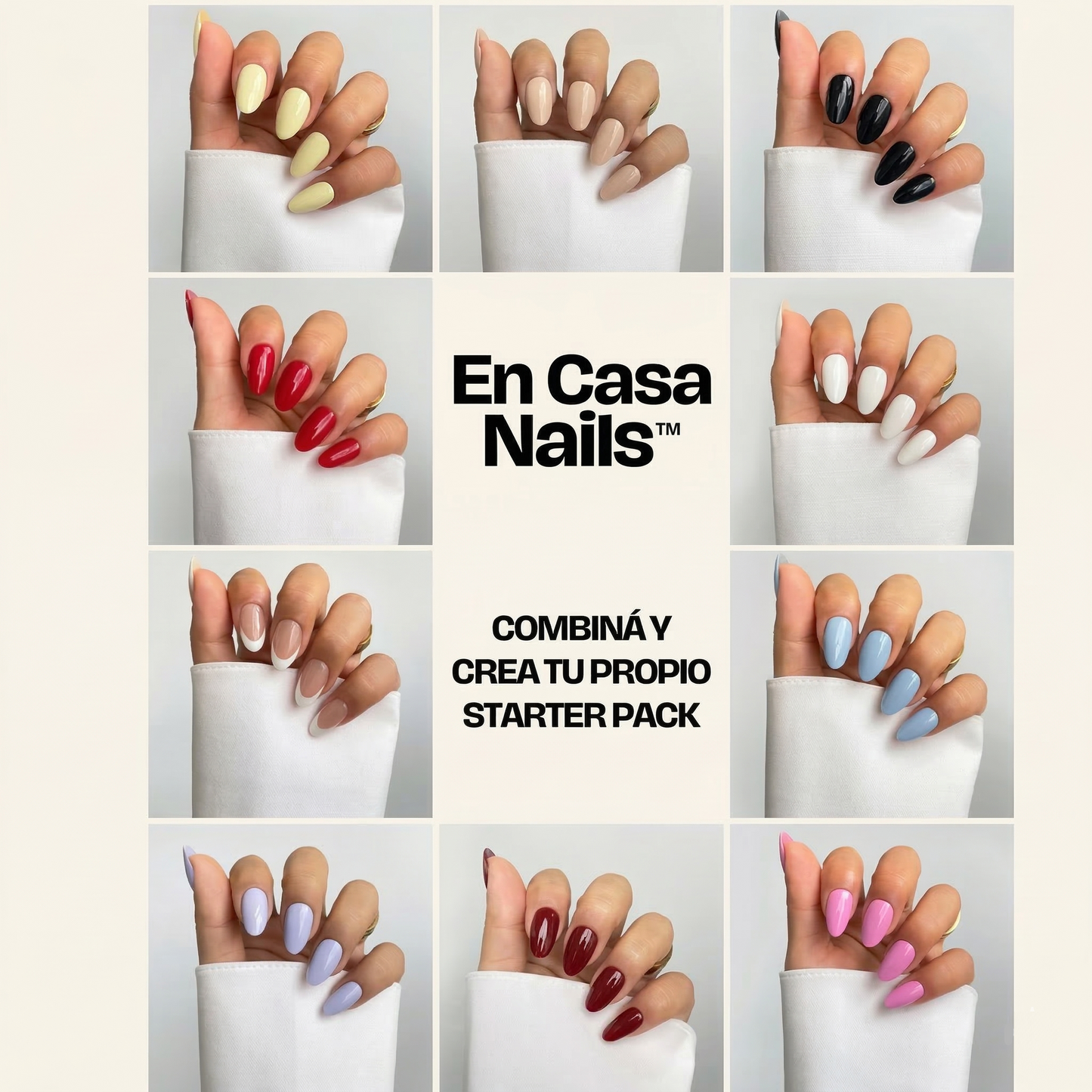 En Casa Nails 2x1 | Uñas en Gel - 20 unidades x PACK | UV - FREE