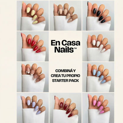 En Casa Nails 2x1 | Uñas en Gel - 20 unidades x PACK | UV - FREE