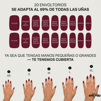 En Casa Nails 2x1 | Uñas en Gel - 20 unidades x PACK | UV - FREE