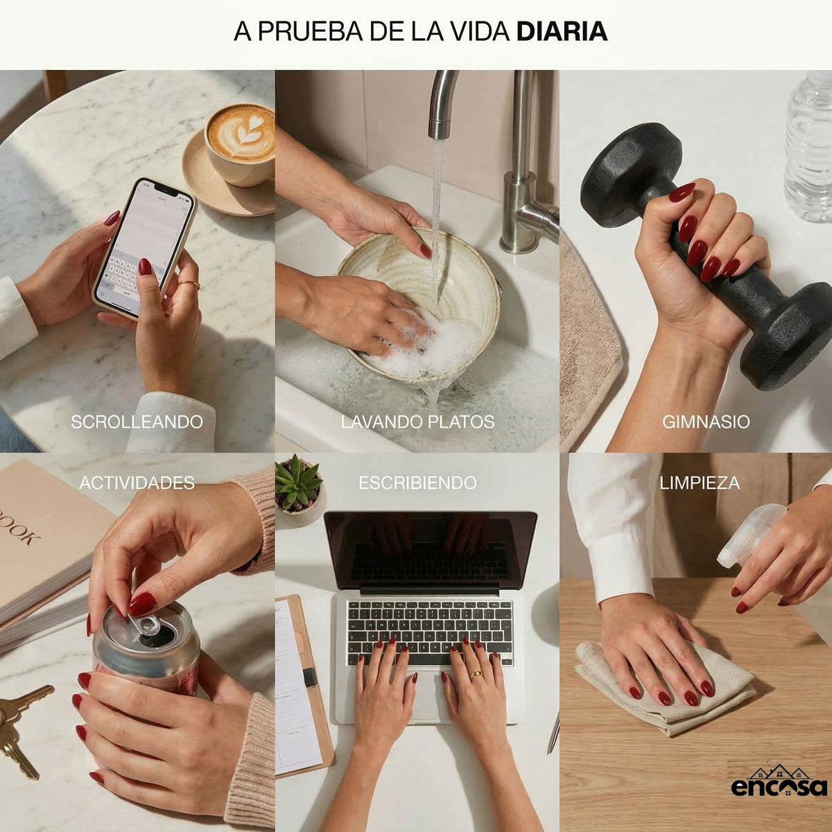 En Casa Nails 2x1 | Uñas en Gel - 20 unidades x PACK | UV - FREE