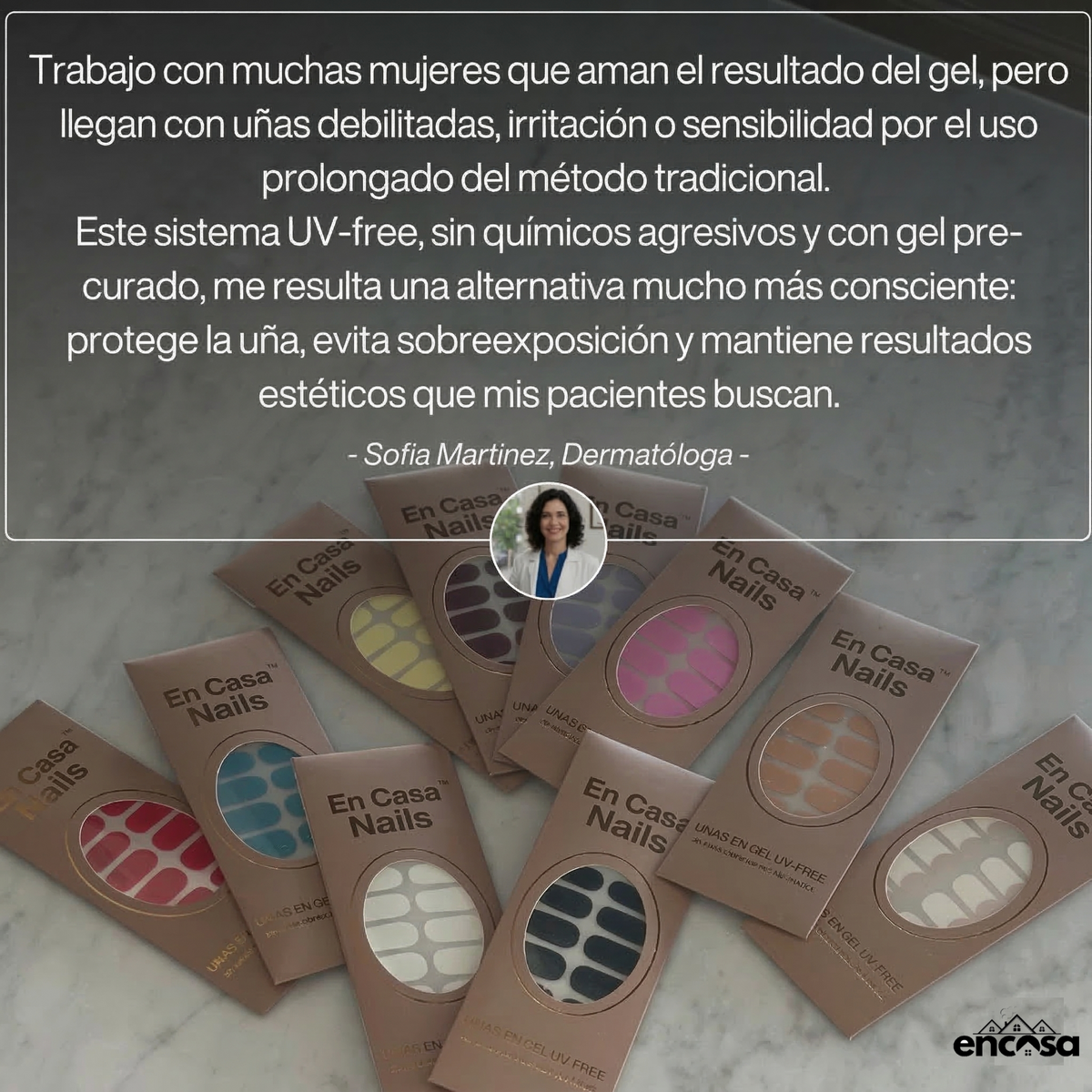 En Casa Nails 2x1 | Uñas en Gel - 20 unidades x PACK | UV - FREE