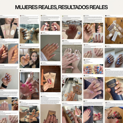 En Casa Nails 2x1 | Uñas en Gel - 20 unidades x PACK | UV - FREE